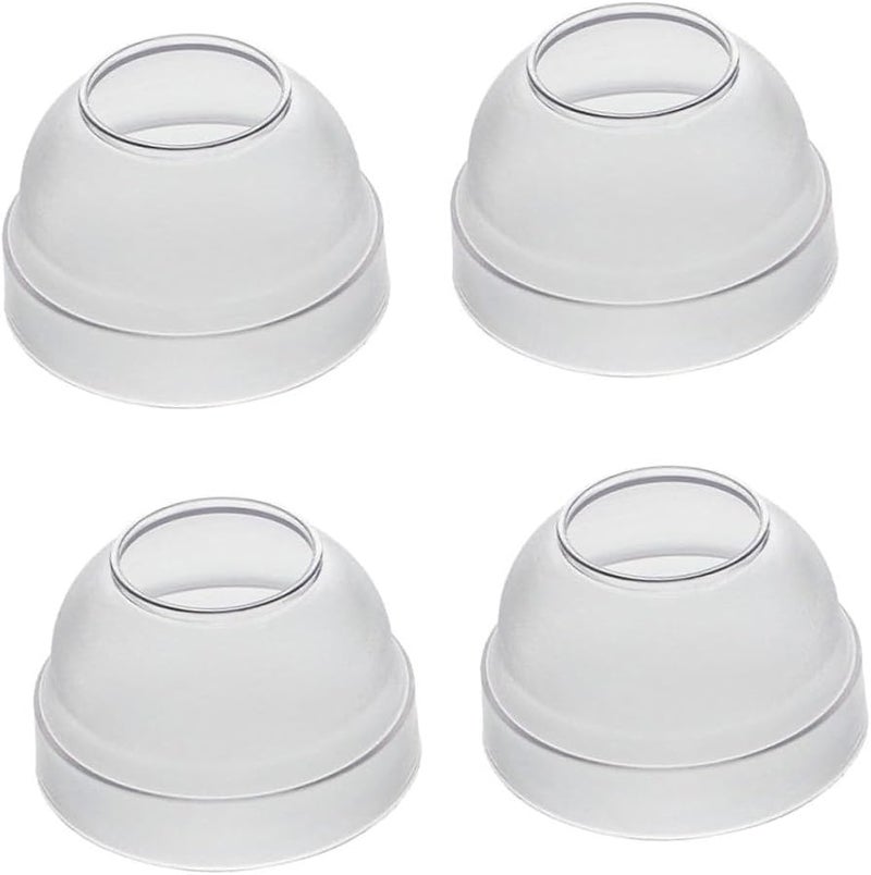 4 Pack Splash Proof Cup Lids Leak Proof Drink Covers For Glasses Clear - Image 1