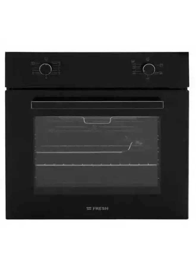 فريش فرن غاز بلت ان بشواية فريش، 60 سم، 56 لتر، 17509 - فضي اسود-500017516