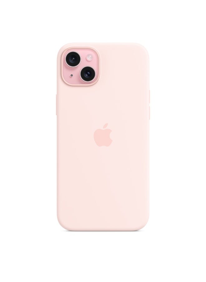 فريق ديلوكس iPhone 15 Plus حافظة سيليكون مع MagSafe (وردي فاتح) - Image 2