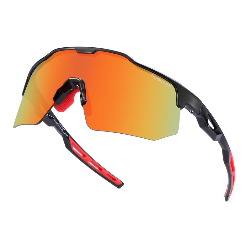 بوكيلار PUKCLAR ركوب الدراجات نظارات شمسية للرجال النساء TR90 إطار خفيف الوزن للرجال دراجة نظارات شمسية مع UV400 حماية للدراجات التزلج قيادة الدراجات النارية - Image 2