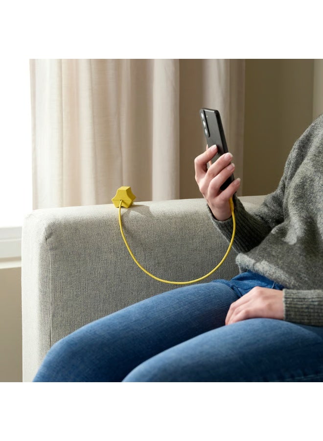 مكون من قطعتين، مثبت USB، أسود/أصفر - Image 5