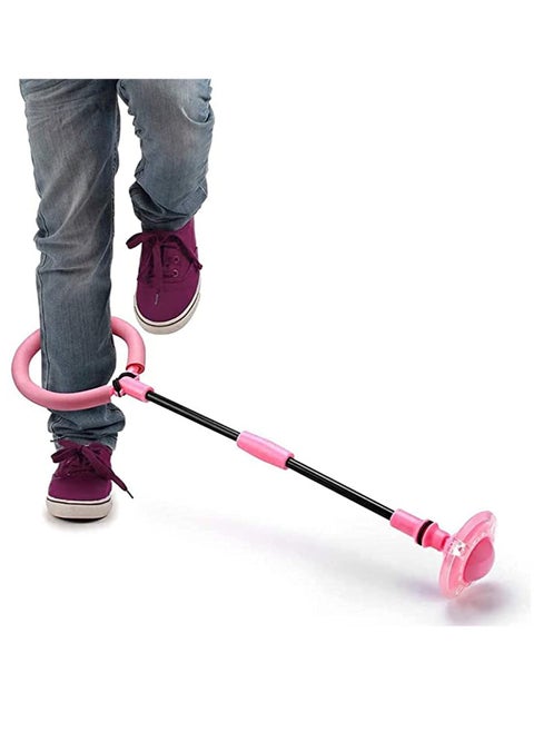Kids Foldable PVC & PP Materials Ankle Skip Ball Flash Jump Colorful Sports Swing Ball, Fitness Jump Rope Fat Burning Game for Adults and Children
