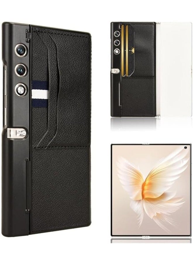 General Compatible with Honor V Purse Case, Premium PU Leather Ultra Slim Shockproof Back Bumper Phone Case Cover with Card Slot Holder for Honor V Purse Phone Case  - Image 1