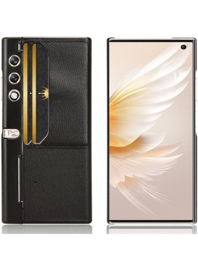 General Compatible with Honor V Purse Case, Premium PU Leather Ultra Slim Shockproof Back Bumper Phone Case Cover with Card Slot Holder for Honor V Purse Phone Case  - Image 5