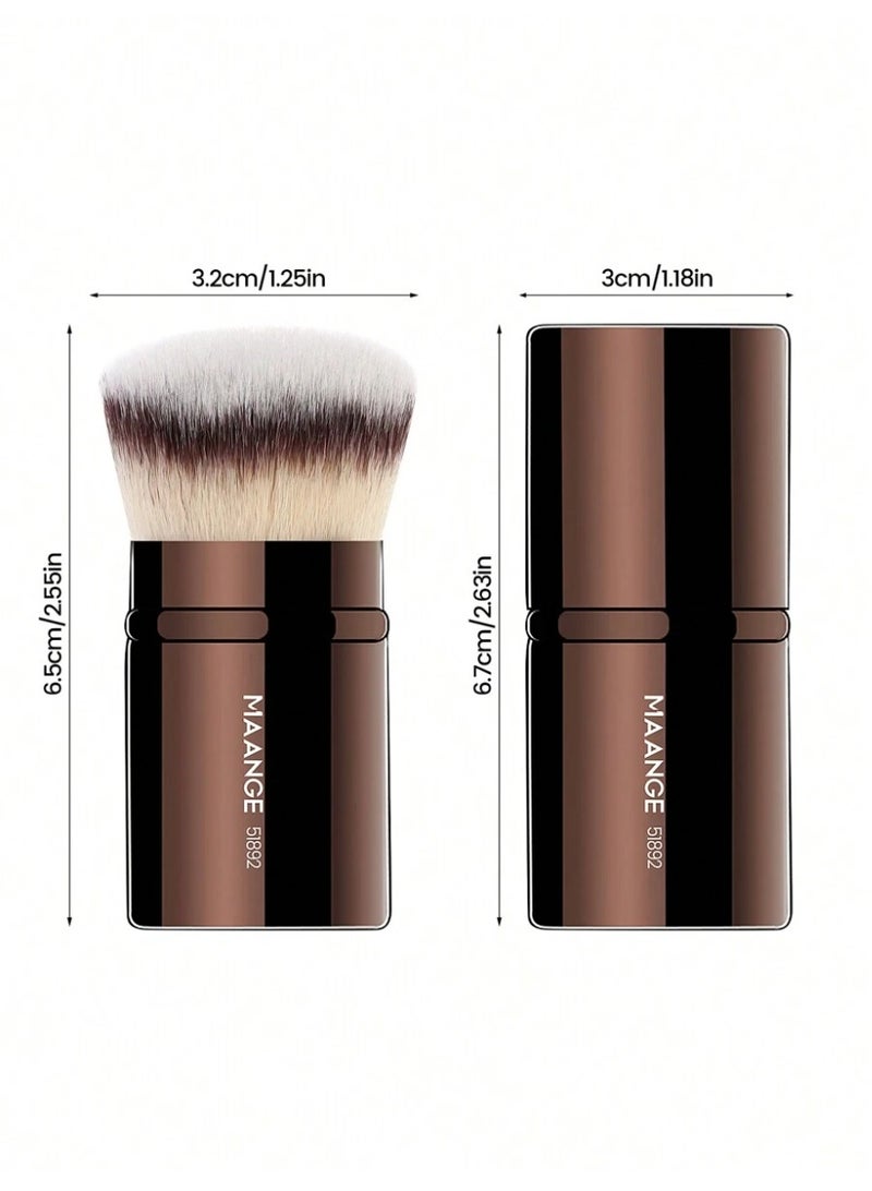 مانجي فرشاة مكياج كابوكي احترافية ناعمة لمكياج انيق مناسبة للسفر - Image 2
