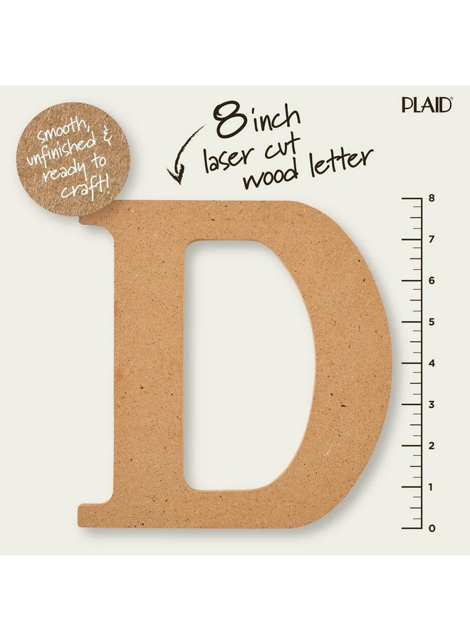PLAID Wood Unfinished Letter 8" Wooden Surface Perfect For Diy Arts And Crafts Projects 63583 8 Inch - Image 2
