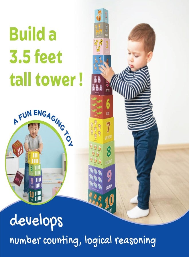 Nasobuddy Little Engineer | Learning Numbers & Tower Building | Early Learning Toy | Early Math | Problem Solving| Motor Skills | Age 2+ (Stacking Blocks) - Image 4