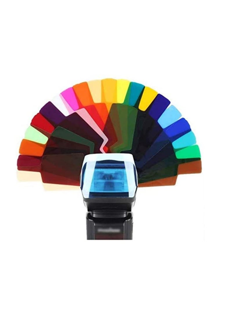20pcs Flash Speedlite Color Photographic Gels Filters for Canon Yongnuo DSLR Camera Speedlight Accessories Studio Lighting - Image 1