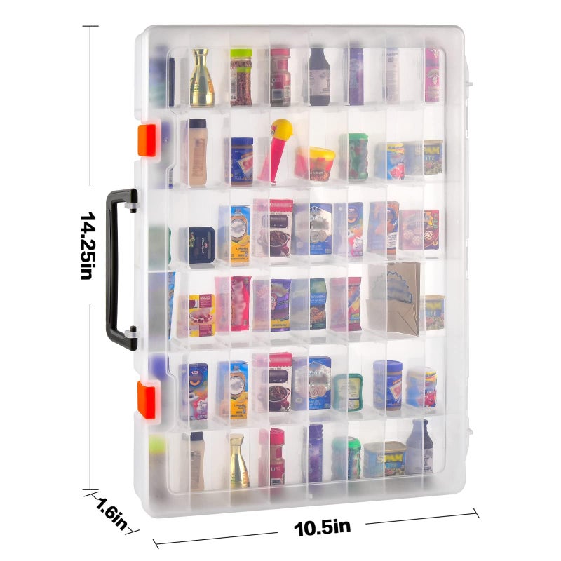 FULLCASE Collector Case Compatible with Mini Brands 5 Surprise Series 1 2 3 4 Mystery Capsule Real Miniature Collectible Toy Shopkins Littles Mart Toys Storage Organizer Container(Box Only) - Image 2