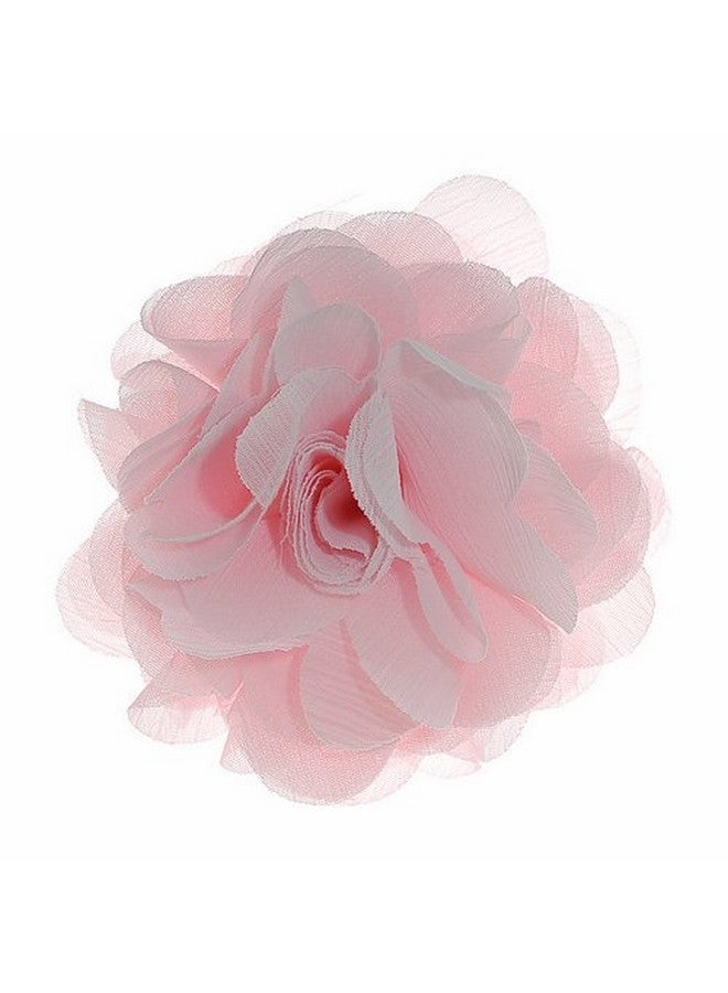 Merdia Lady Peony Silk Party Wedding Brooch Corsage Hair Head Clip Headdress Flowers (Pink Color) - Image 1