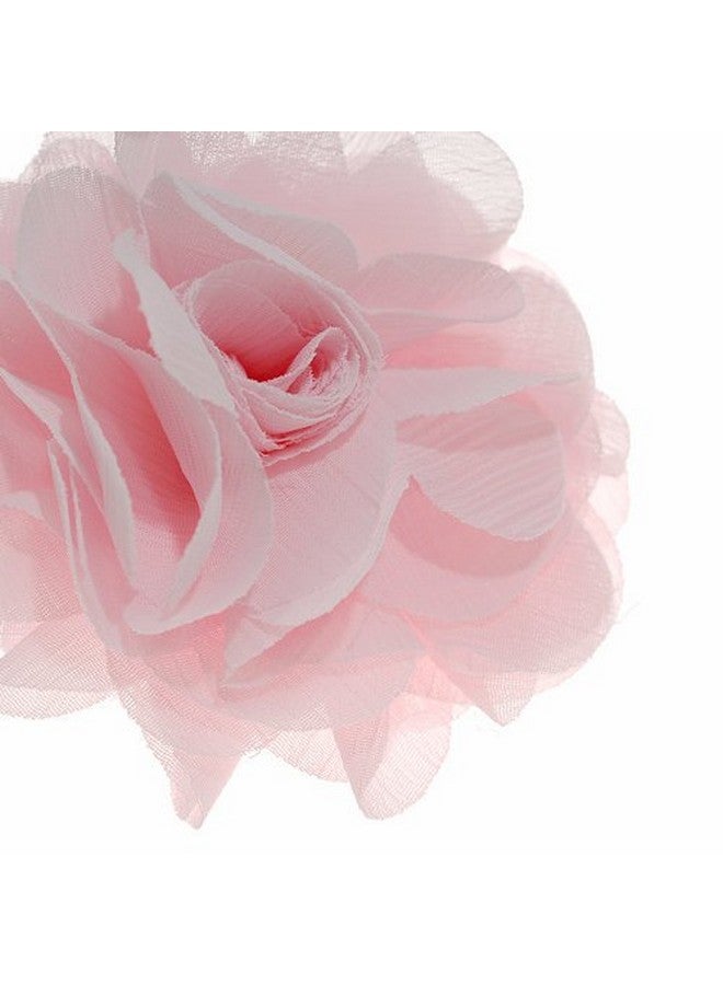 Merdia Lady Peony Silk Party Wedding Brooch Corsage Hair Head Clip Headdress Flowers (Pink Color) - Image 3