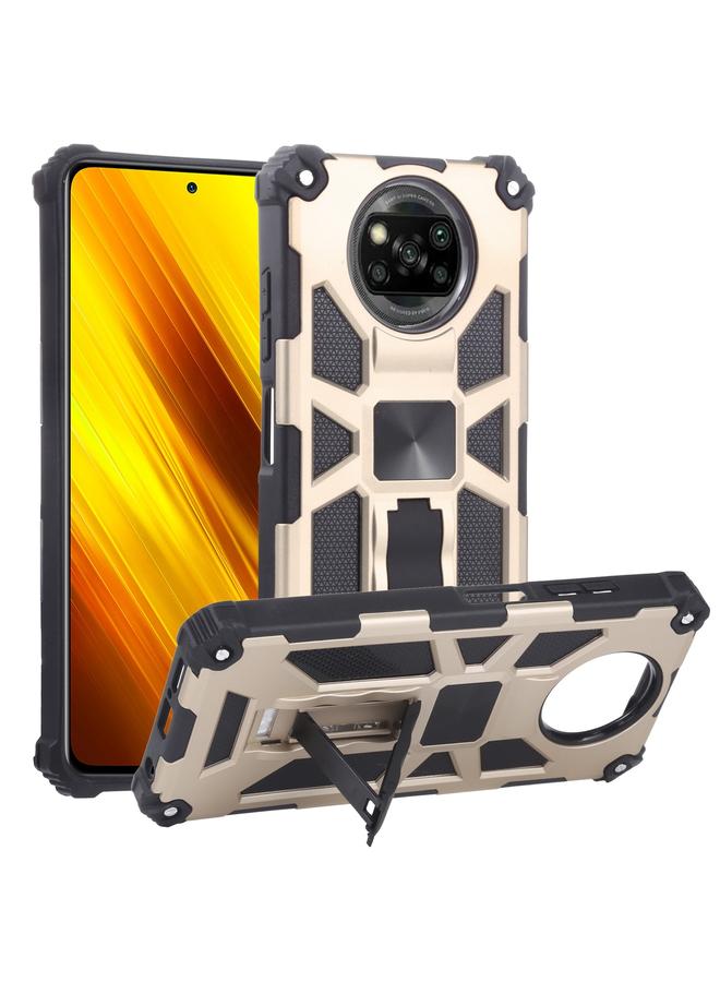 إيروريكس جراب لهاتف Xiaomi Poco X3 NFC مقاوم للصدمات من مادة TPU + PC جراب واقٍ مغناطيسي مع حامل - Image 1