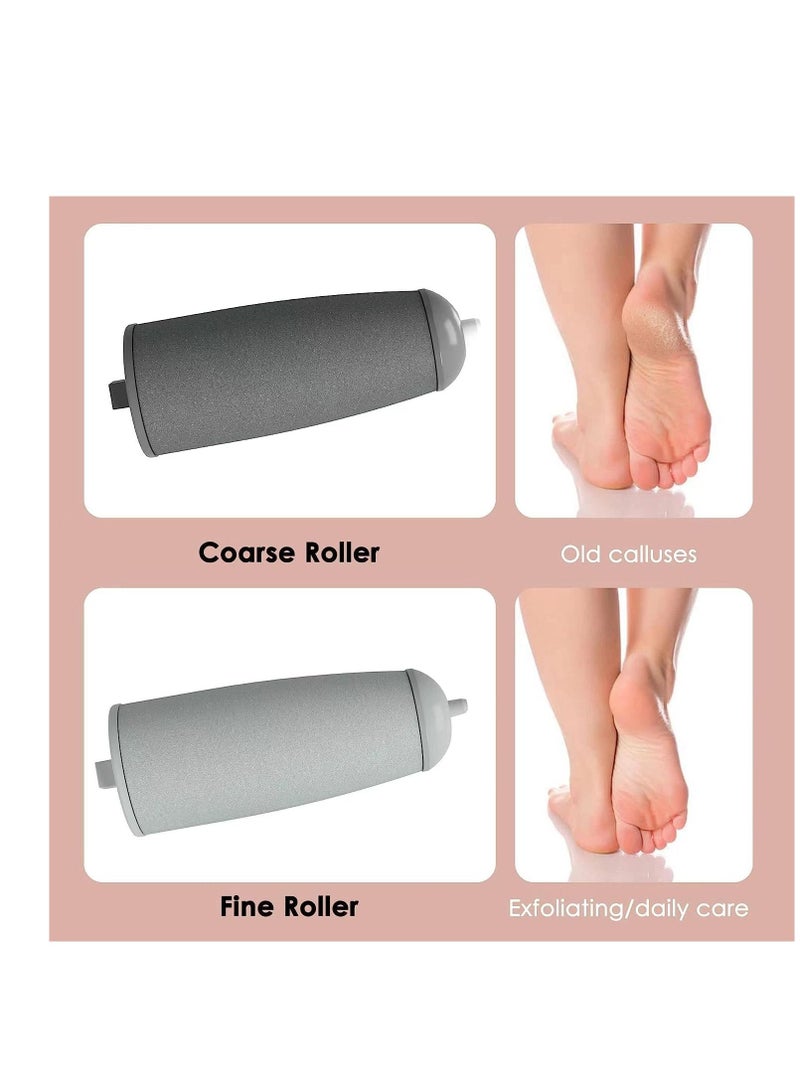 SYOSI Finishing Touch Flawless Electronic Tool File and Callus Remover with 2 Roller Heads, Pedicure Professional Feet Care Hard ed Dry Skin and Calluses Water Resistant - Image 5