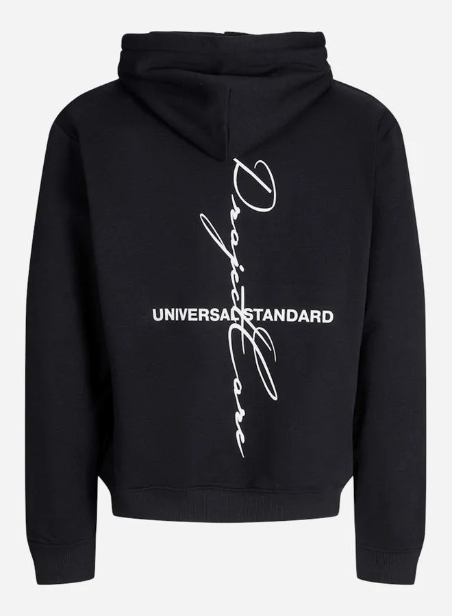 JACK & JONES Jack and Jones JCOCOVER Script Graphic Hoodie