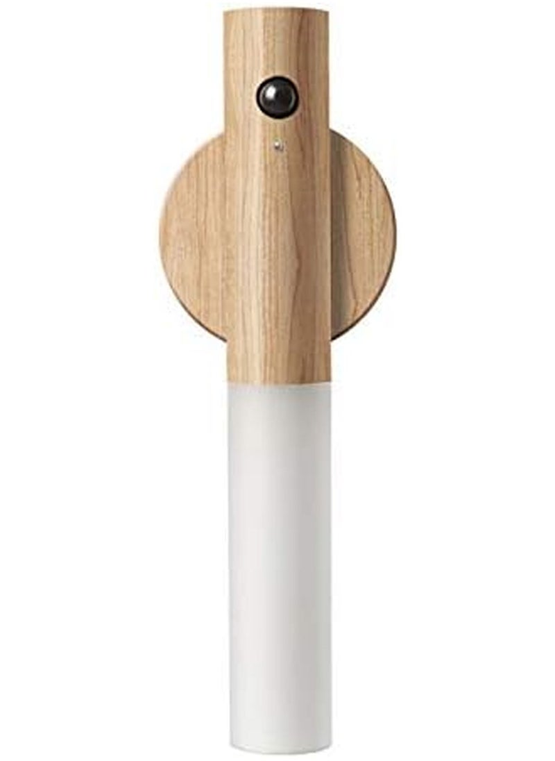 Rock Pow مصباح ليلي ذكي من ROCK POW يعمل بمستشعر الجسم مع شحن USB، مصباح ليلي بمستشعر الحركة، مصباح ليلي ذكي بثلاثة أوضاع، مصباح حائط الممر، غرفة النوم، الممر، الدرج، خزانة الملابس (مصباح ليلي من خشب الدردار)  - Image 1