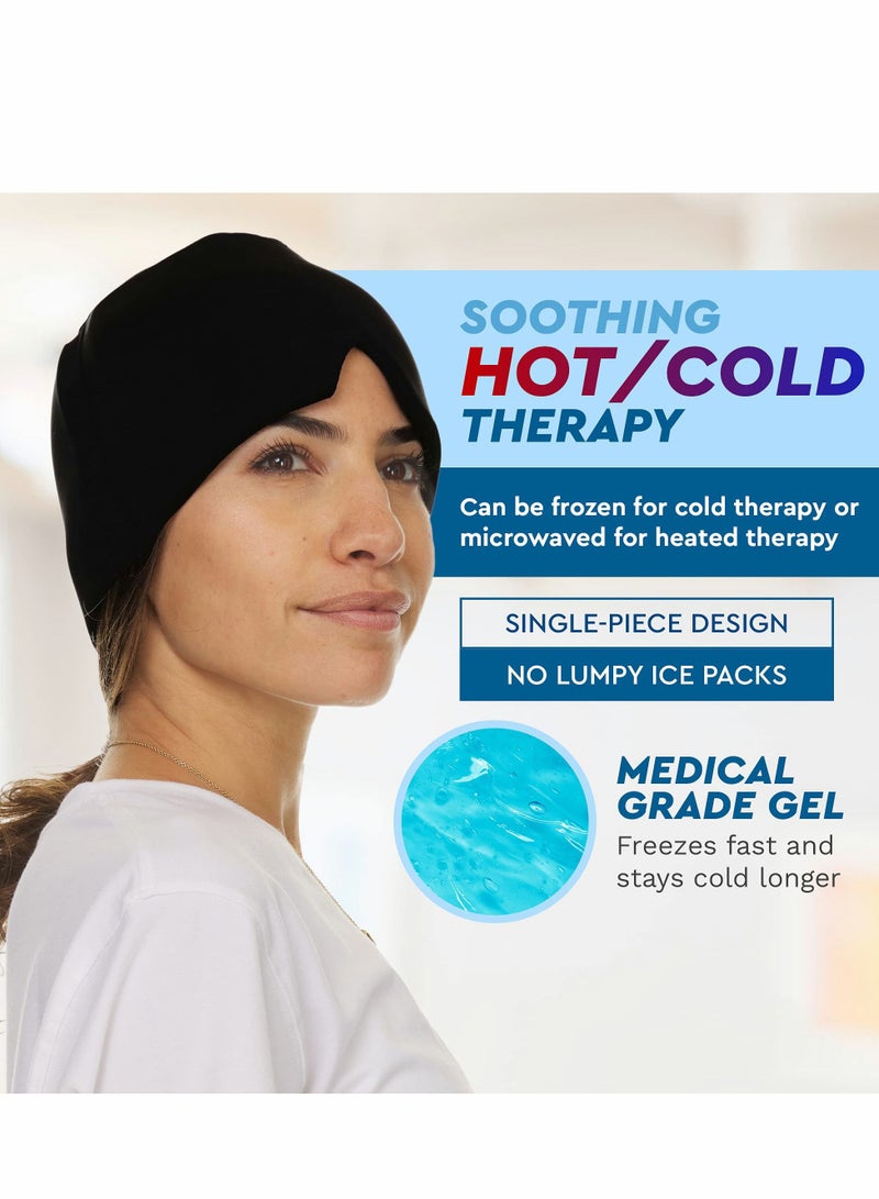 KASTWAVE Ice Head Wrap, Form Fitting Gel Headache Relief Hat, Cold Therapy Mask - Image 4