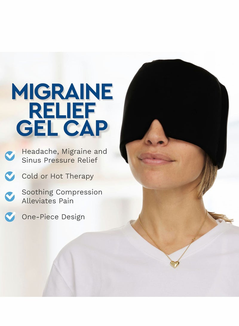 KASTWAVE Ice Head Wrap, Form Fitting Gel Headache Relief Hat, Cold Therapy Mask - Image 2
