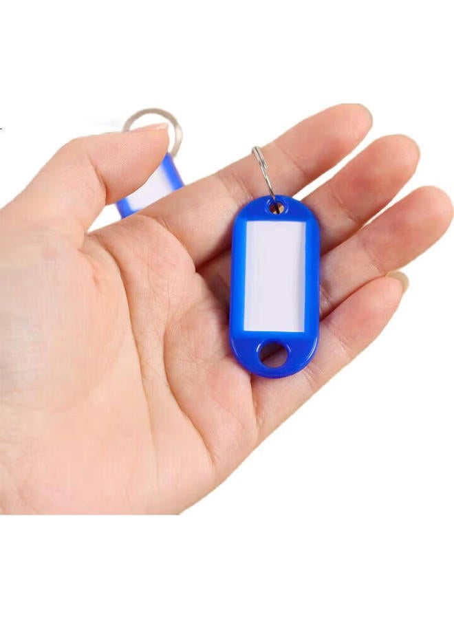 Tatanice Detachable Key Tags, Markable, Intermediary Key Classification, Rental House Office Home Management Markers, 50 Key Tags In Jar, Blue - Image 3