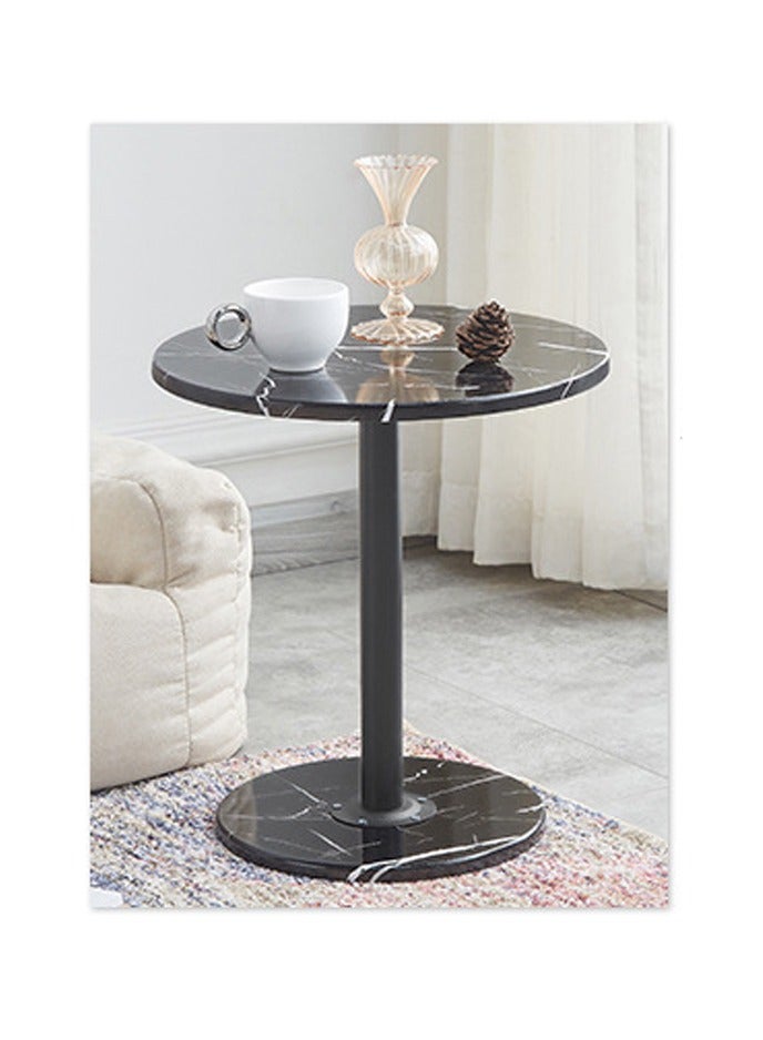 Simple Accent Nordic Style Small Coffee Table Sofa Side Round Table End Table For Home Living Room Study Room Office Bedroom Balcony Patio Nightstand