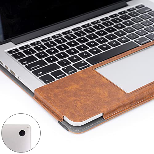 TT TYTX TYTX Compatible with MacBook Pro 14 Inch Leather Case 2025 2024 2023 2022 2021 Release M5 A3434 M4 A3112 A3185 A3401 M3 A2918 A2992 M2 A2779 M1 A2442, Protective Folio Book Cover, Brown - Image 5
