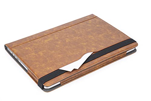 TT TYTX TYTX Compatible with MacBook Pro 14 Inch Leather Case 2025 2024 2023 2022 2021 Release M5 A3434 M4 A3112 A3185 A3401 M3 A2918 A2992 M2 A2779 M1 A2442, Protective Folio Book Cover, Brown - Image 3