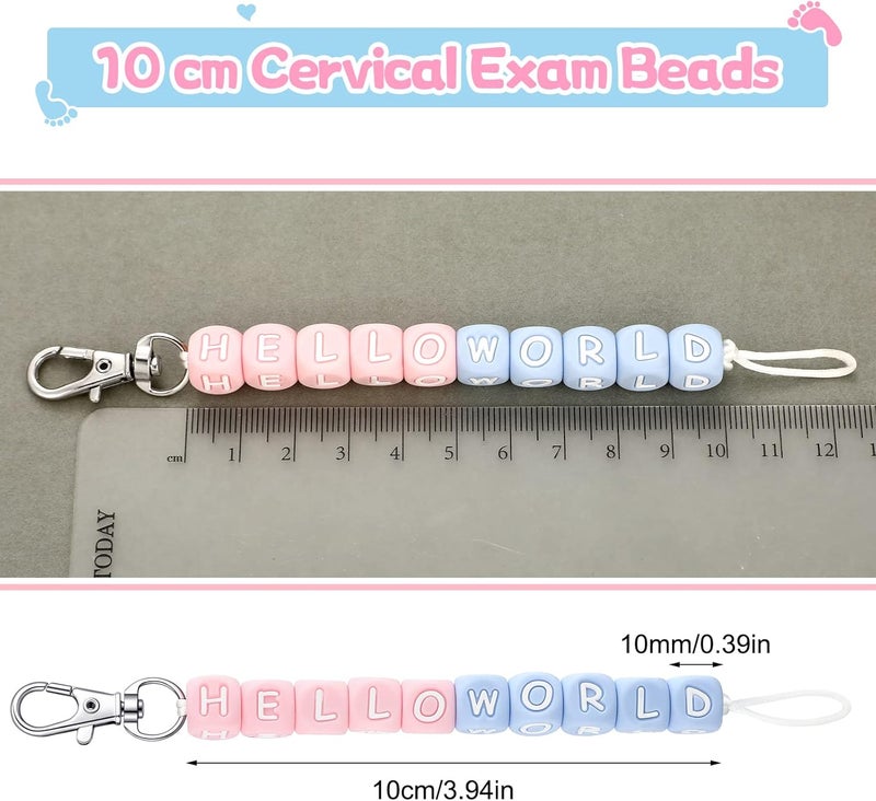 Woanger 3 Pcs Labor and Delivery Badge Reel Nurse Gifts 3pcs Cervical Dilation Beads for Ld Rn NursesPlastic - Image 2