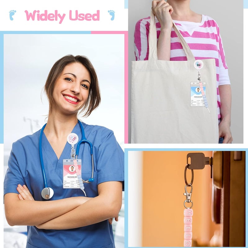 Woanger 3 Pcs Labor and Delivery Badge Reel Nurse Gifts 3pcs Cervical Dilation Beads for Ld Rn NursesPlastic - Image 3