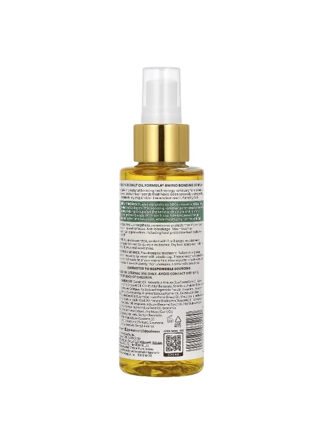 PALMER'S - Palmer's, Coconut Oil Formula® with Vitamin E, Amino Bonding Complex, Bonding Healing Oil, 4 fl oz (118 ml) - Image 1