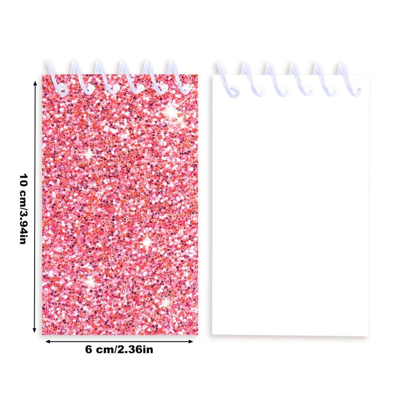 24 Vibrant Glittery Vertical Spiral Notebooks For Event Supplies - Image 2