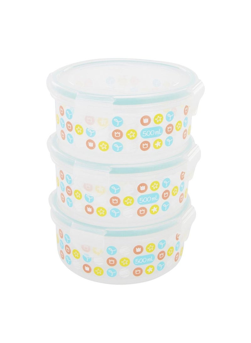 Badabulle Food Storage Containers 3 x 500ml - Image 1