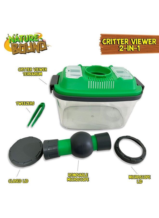 Nature Bound 2 In 1 Habitat With Microscope For Insects And Other Critters Includes Removable Lid With Vents Removable Portable Microscope  - Image 5