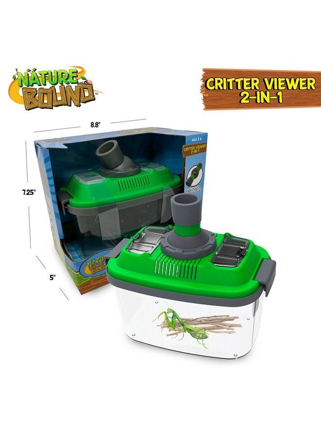 Nature Bound 2 In 1 Habitat With Microscope For Insects And Other Critters Includes Removable Lid With Vents Removable Portable Microscope  - Image 3