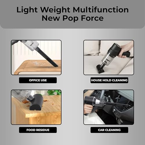 Robustt Wireless Portable Car Vacuum Cleaner with Blower | 2 in 1 Vaccum Cleaner | Powered by 2000MAH | Hepa Filter | 4000pa Suction Power| High Power Copper Motor | Multifunctional - Image 4