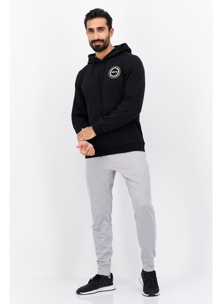 Hurley Men Sportswear Fit Long Sleeves Training Hoodie, Black  - Image 4