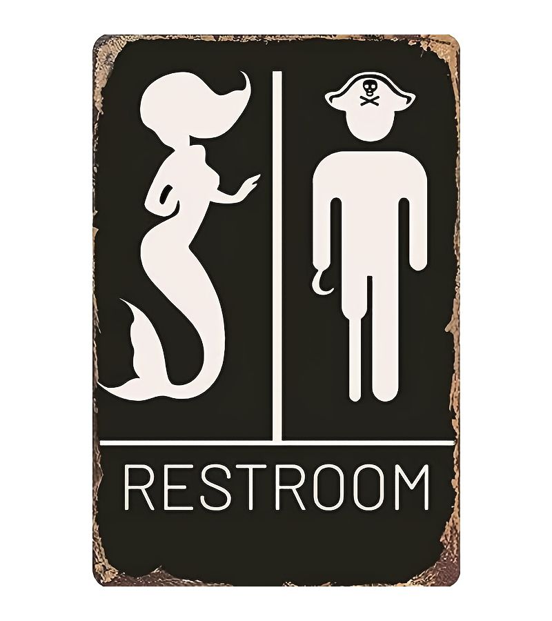 لوحة زخرفية من الخشب الصناعي بحرية لعلامة الحمام هدية بحجم 5.85x7.8 بوصة - Image 1