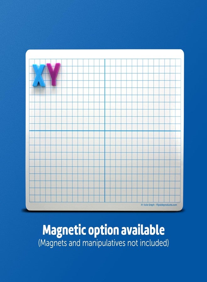 Flipside Products 9" x 12" Two-Sided XY Axis Dry Erase Learning Mat, Flexible, Education Learning, Graph, Economical - 24 Pack - Image 4