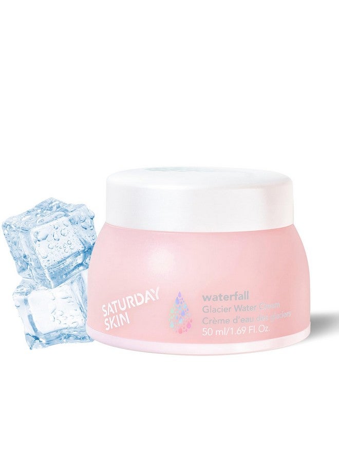 ساتارداي سكين مرطب للوجه من Saturday Skin، كريم مائي للوجه، خالٍ من الزيوت الطبيعية، كريم جل من Alaska Glacier Water، كريم العناية بالبشرة الكوري ليلاً ونهاراً، مرطب ومهدئ للوجه (50 مل، 1.69 أونصة سائلة) - Image 1