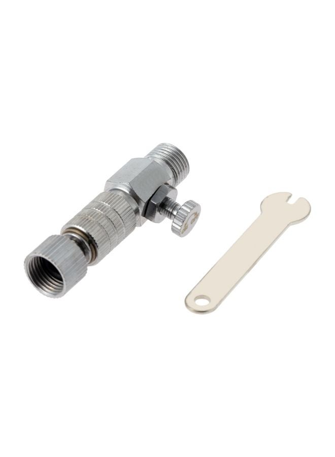 NIBEMINENT Double Action Airbrush Set Black/Silver 24.5x7x17cm - Image 3