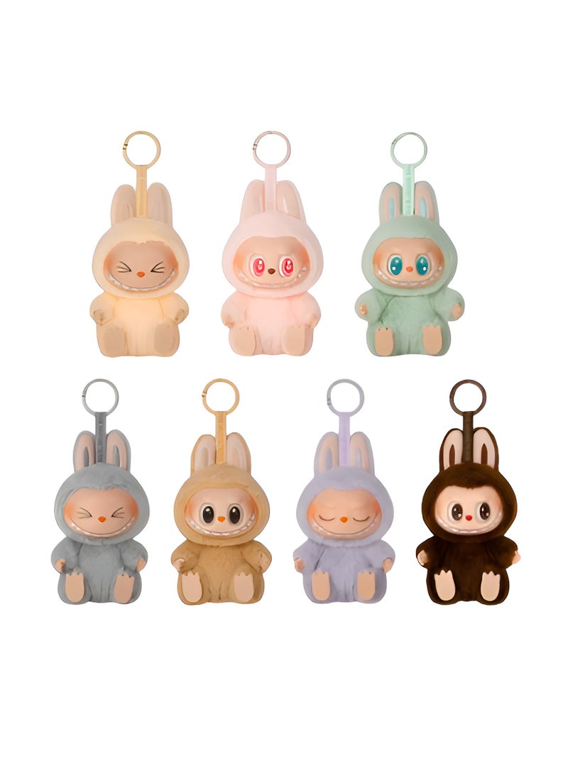 Soft Plush Toy – comes in various unique designs, serving as a charming and stylish accessory. Versatile in use, it features a hanging loop, making it ideal as a keychain or a decorative bag charm – (Random Color).