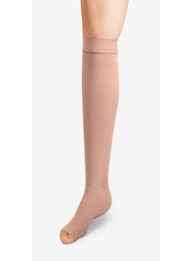 Solaris ExoStrong Below Knee (Average Silicone Large, Beige) Compression Stockings - Image 1
