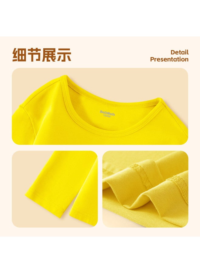 Badibadi Children's Long Sleeve T-shirt, 2025 Autumn Boys Cotton Top, Middle & Older Kids Soft Base Layer, Breathable Autumn Fashion Trend - Image 3