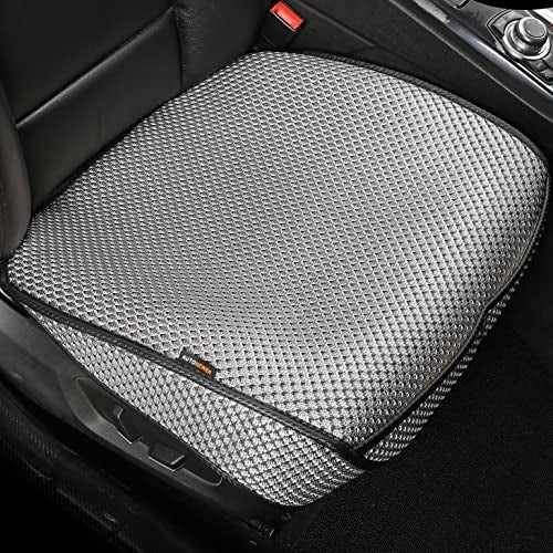 Auto Newer Breathable Universal Four Seasons Car Seat Covers，Luxury Car Seat Cushion ，Protectors for Front Seat Bottoms,Compatible with 95% Vehicles， Fit for Cars Truck SUV Sedan (Grey,1PC) - Image 1