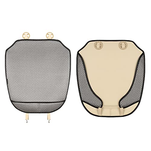 Auto Newer Breathable Universal Four Seasons Car Seat Covers，Luxury Car Seat Cushion ，Protectors for Front Seat Bottoms,Compatible with 95% Vehicles， Fit for Cars Truck SUV Sedan (Grey,1PC) - Image 5