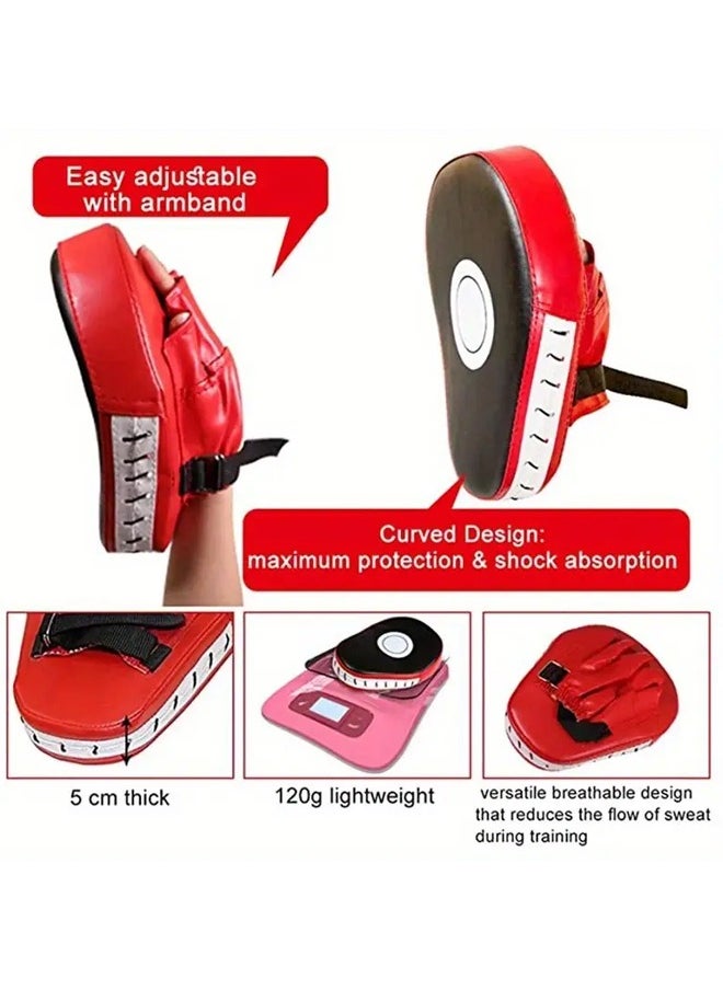 Arc Shaped Kick Pad for Martial Arts, Trainer Focus Pads for Muay Thai, Kickboxing, Karate, Taekwondo and Boxing Training