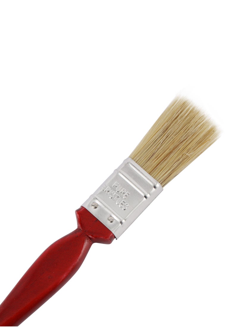 GEEPAS - Geepas 1" Paint Brush GT59310, 30% Bristles and 70% Silk, Ideal For a Variety of Surfaces and Paints, Suitable for Home and Business Use, Red - Image 1