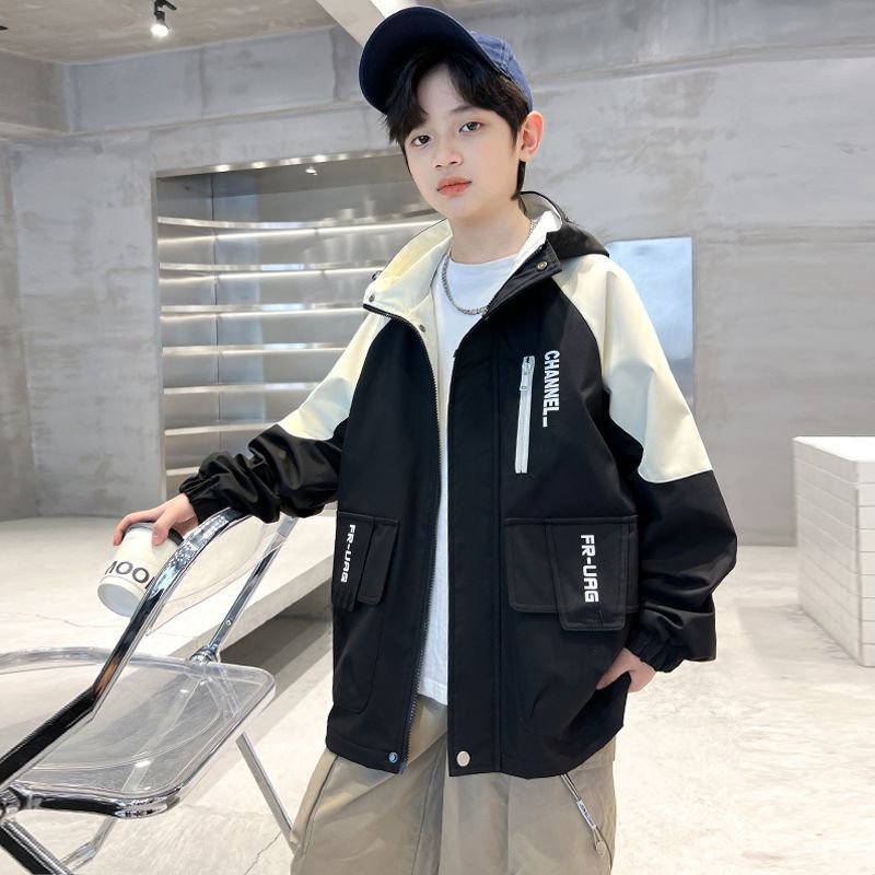 Boys' New Coat Big Children'S Outdoor Street-Fried Jacket Boys Casual Top Internet Celebrity Trendy Brand - Image 1