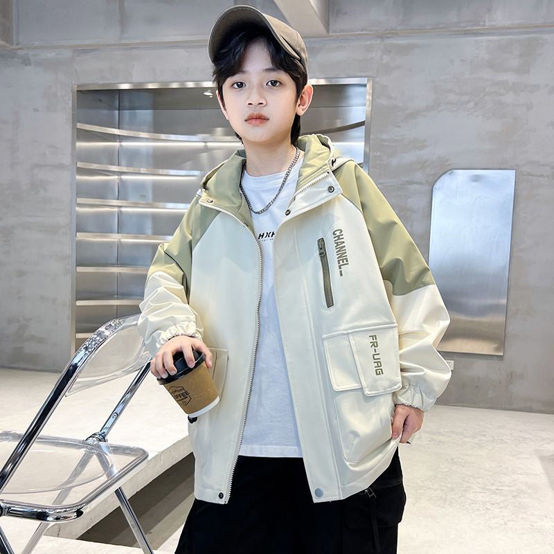 Boys' New Coat Big Children'S Outdoor Street-Fried Jacket Boys Casual Top Internet Celebrity Trendy Brand - Image 3