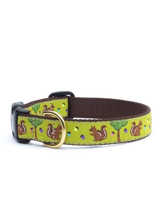 Up Country Up Country Nuts Pattern Dog Collar, Medium (12 To 18 Inches) 1 Inch Wide Width 