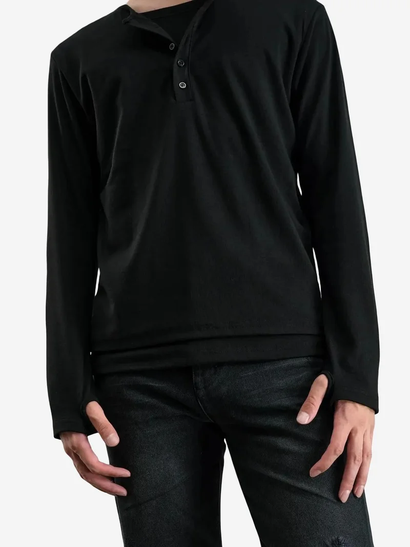 جيستو GIESTO Long Sleeve T-Shirt with Thumb Holes