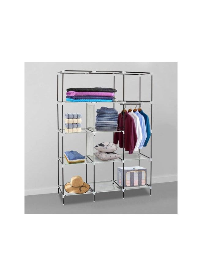 Generic - 69inch Portable Closet Organizer Wardrobe,Clothes Closet Shelves with Non-Woven Fabric Waterproof Sturdy Storage Organizer Bedroom Hanging Closet Wardrobe Closet,Quick and Easy to Assemble - Image 1